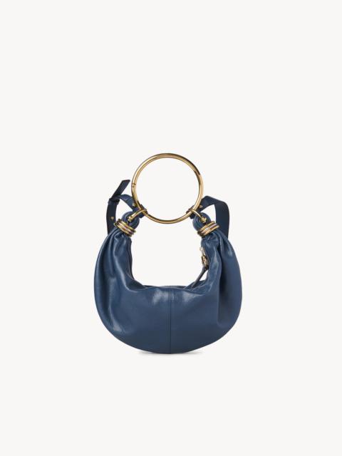 Chloé SMALL BRACELET HOBO BAG IN GRAINED LEATHER