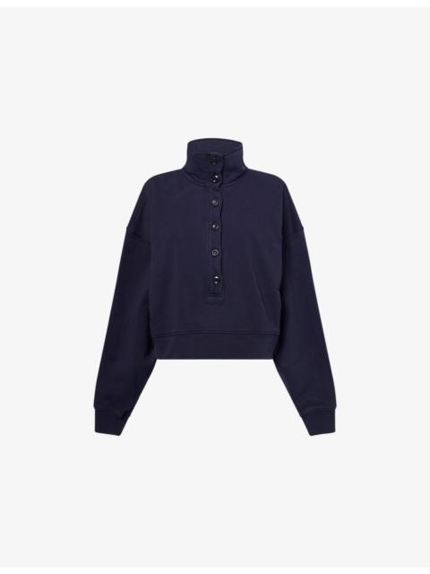 Citizens of Humanity Mirelle Funnel-Neck Cotton-Jersey Sweatshirt