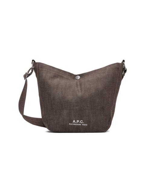 A.P.C. Brown Journal Small Satchel