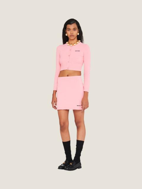 Miu Miu Cotton bouclé miniskirt