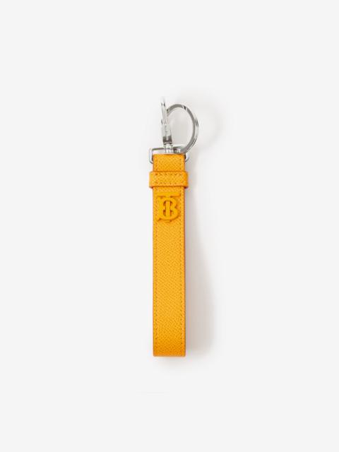 Burberry Monogram Motif Grainy Leather Key Ring