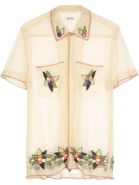 BODE Suncherry embroidered shirt