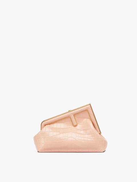 FENDI Pink crocodile leather bag