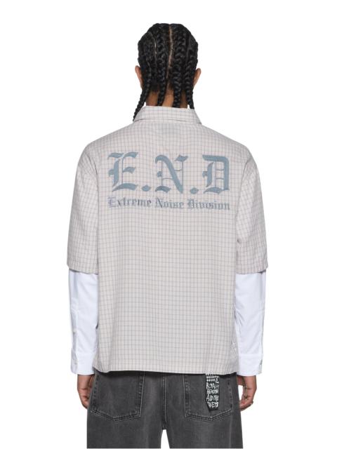 Ksubi E.N.D BUTTON LAYER LS SHIRT CHECK