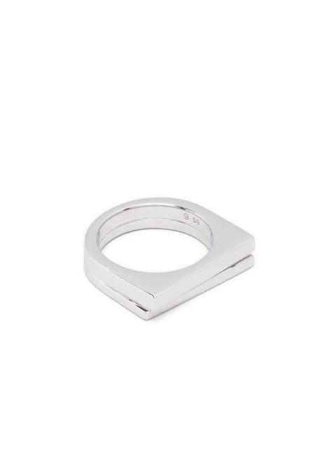 TOM WOOD Step L layered ring