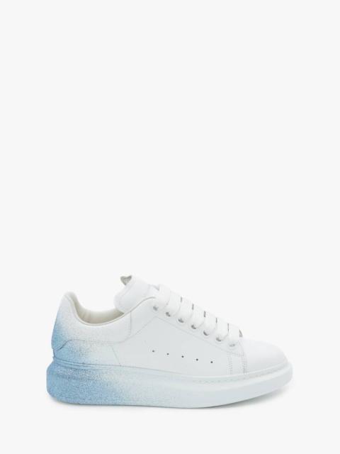 Alexander McQueen Oversized Sneaker in White/blue