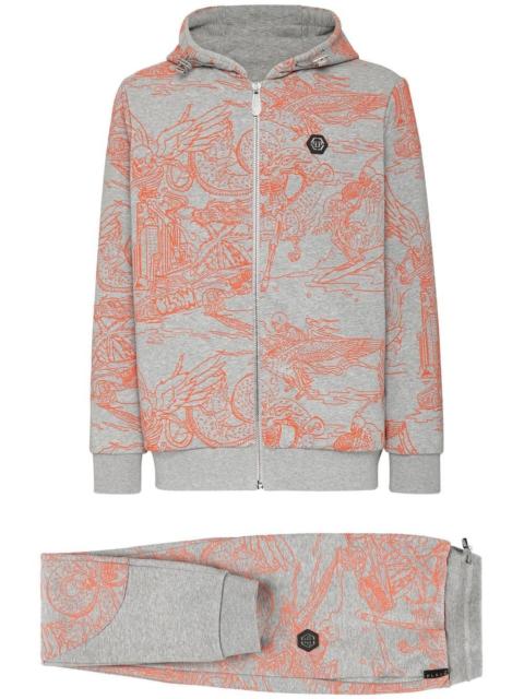 PHILIPP PLEIN skeleton-print track top