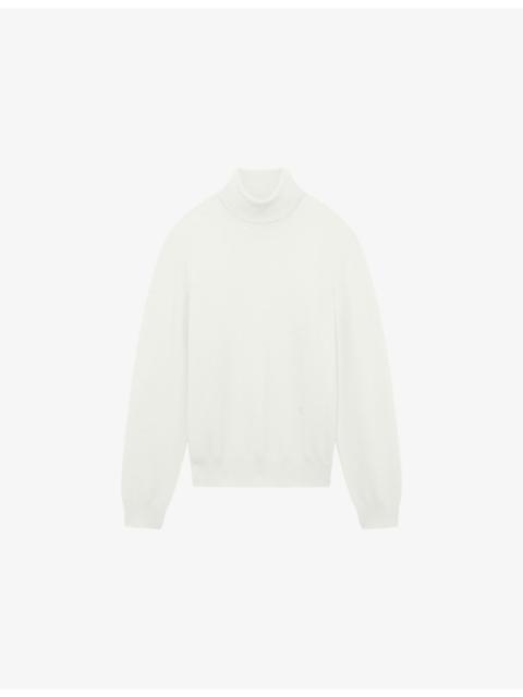 The Kooples Turtleneck Relaxed-Fit Stretch Cashmere-Blend Jumper