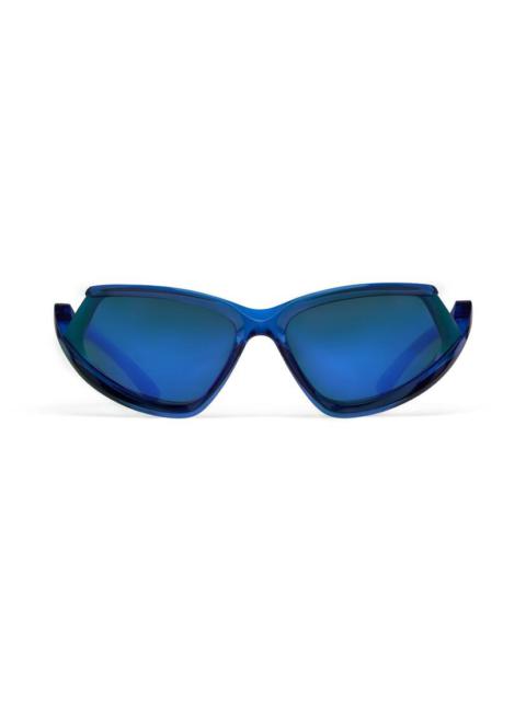BALENCIAGA Side Xpander Cat Sunglasses  in Blue