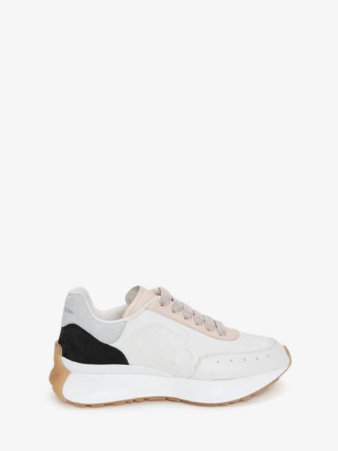 Women's Sprint Runner in White/blush