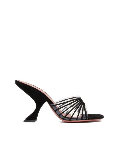 Amina Muaddi 90mm Mookie suede sandals