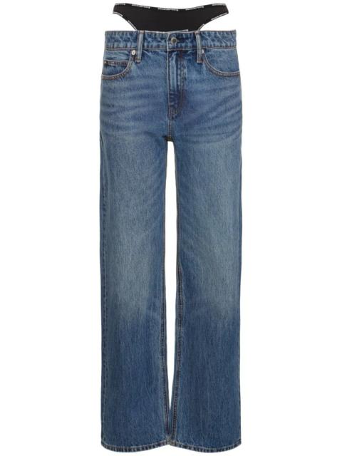 Alexander Wang Mid rise relaxed cotton denim jeans