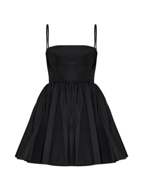 Alaïa smocked flared dress