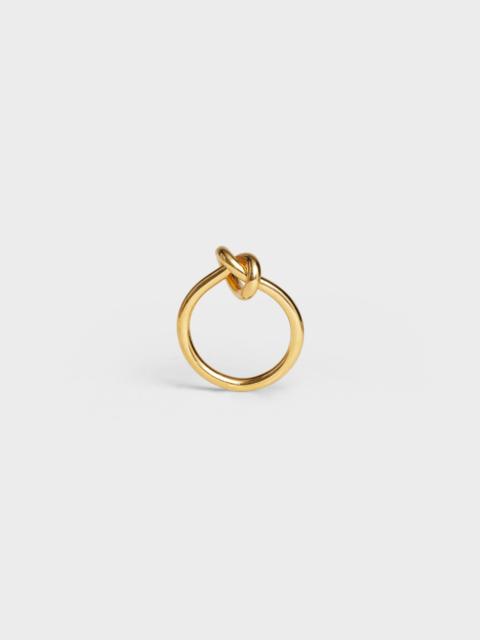 CELINE Knot Ring in Brass with Gold finish