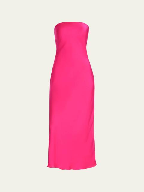 RAMY BROOK Shauna Strapless Cowl-Back Midi Dress