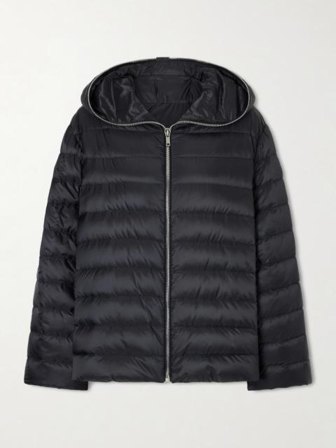 Rick Owens + Moncler Hooded Quilted Shell Down Jacket