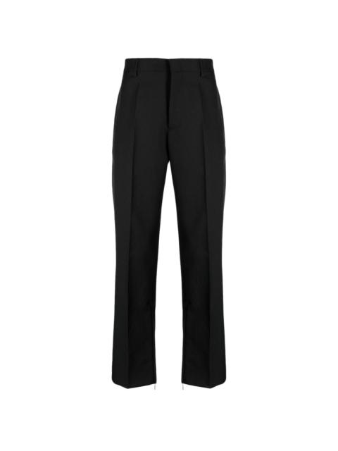 Off-White zip-detail cotton tailored trousers
