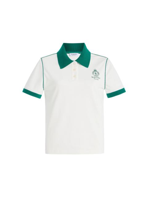 Crown 70s Cotton-Pique Polo Shirt green