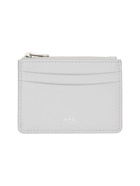 A.P.C. Gray Paris Card Holder