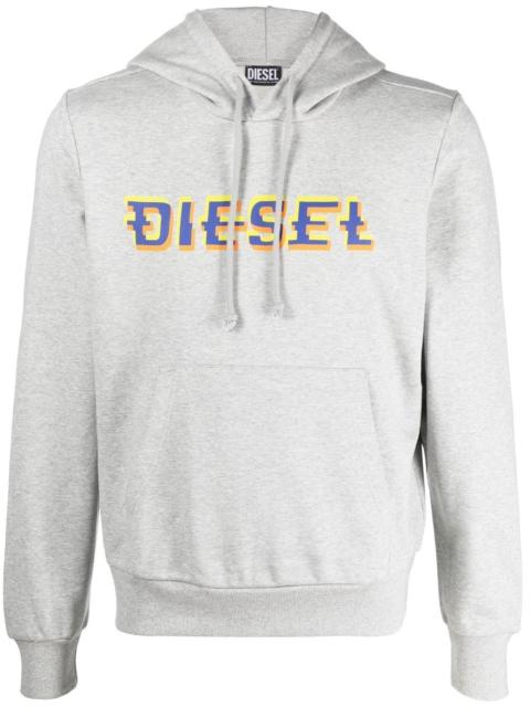 Diesel logo-print drawstring hoodie