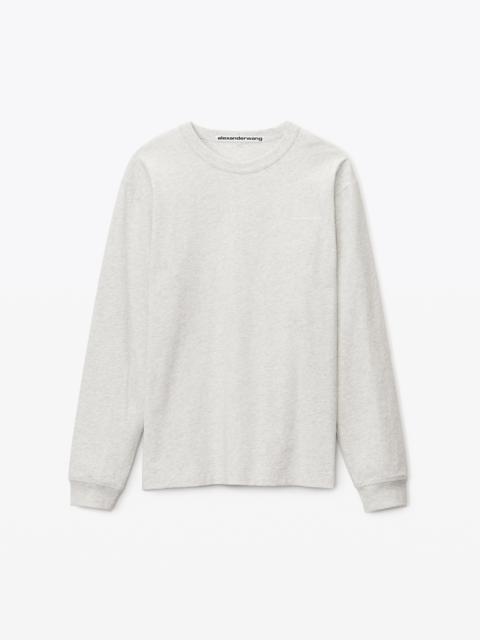 Alexander Wang LONG-SLEEVE TEE IN HIGH TWIST JERSEY