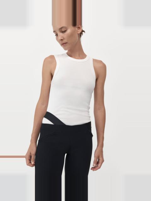 ST. AGNI Organic Cotton Asymmetric Tank - White