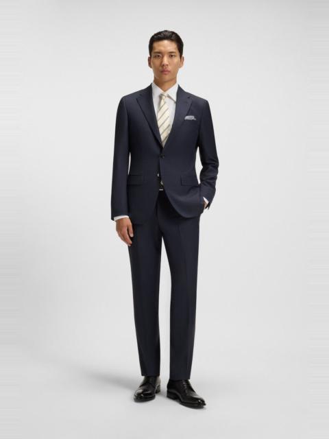 BOSS TWO-PIECE SLIM-FIT SUIT IN PATTERNED VIRGIN WOOL