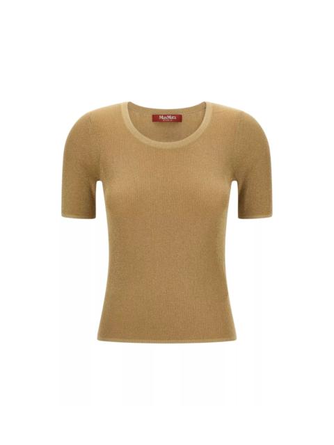Max Mara Studio Short Sleeve Knit Top Mstsequoia