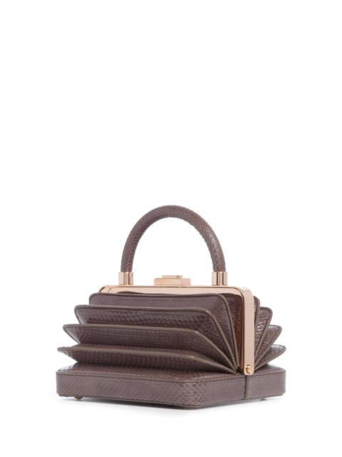 GABRIELA HEARST Diana Bag in Charcoal Snakeskin