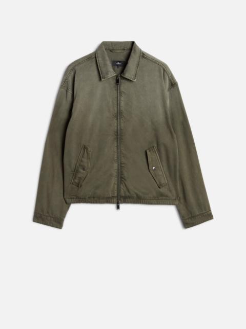 7 For All Mankind AVIATOR JACKET in Denim Sunfaded Moss