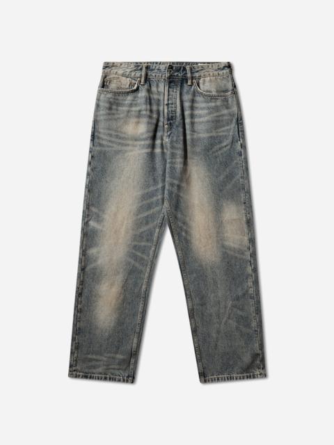 EVISU Men's Multi-Pocket Style Washing Jeans Indigo