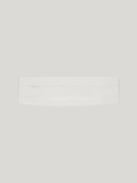 Canali WHITE SILK CUMMERBAND - LARGE