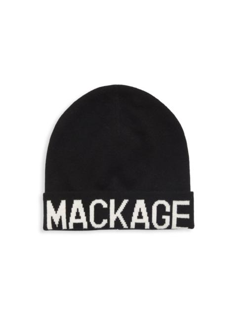 MACKAGE Men's Kiko Logo Beanie - Black