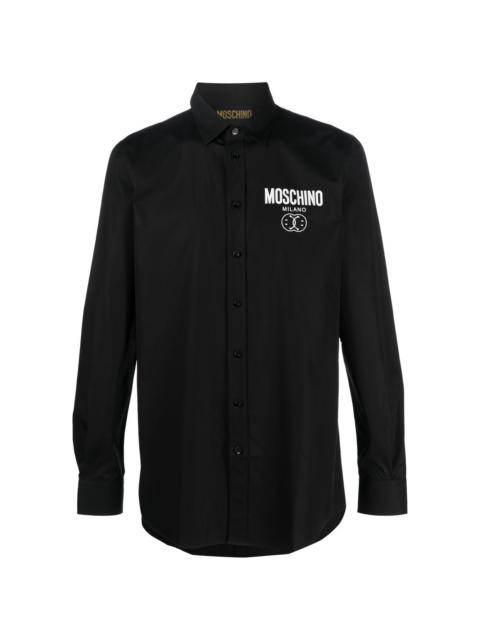 Moschino chest logo-print detail shirt