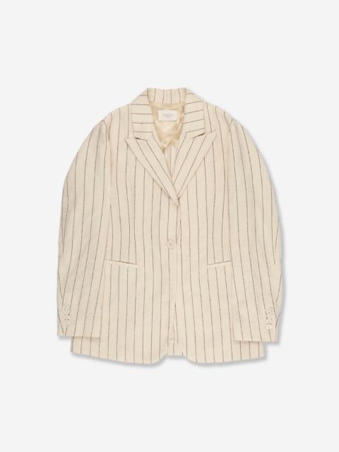 SLOWEAR Regular fit jacket in linen blend