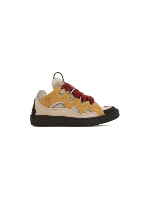 Lanvin SSENSE Exclusive Beige Curb Sneakers