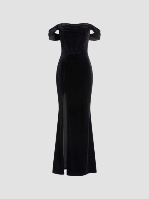 Dress The Population Women's Melania Off-The-Shoulder Gown - Black