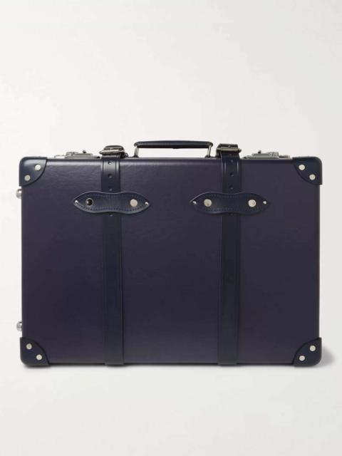 20" Leather-Trimmed Carry-On Suitcase