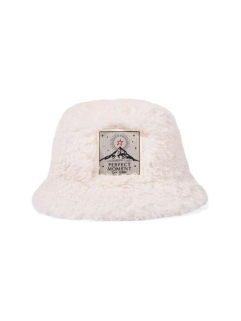 PERFECT MOMENT logo-patch bucket hat