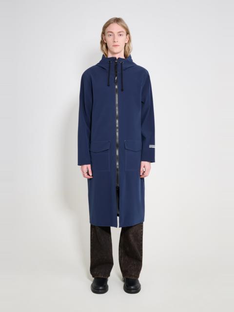 Stutterheim Stockholm Long Patch Raincoat Navy