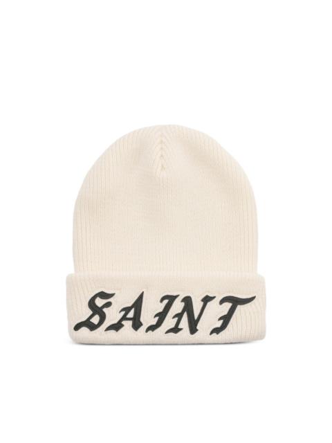 SAINT M×××××× logo-appliqué beanie hat