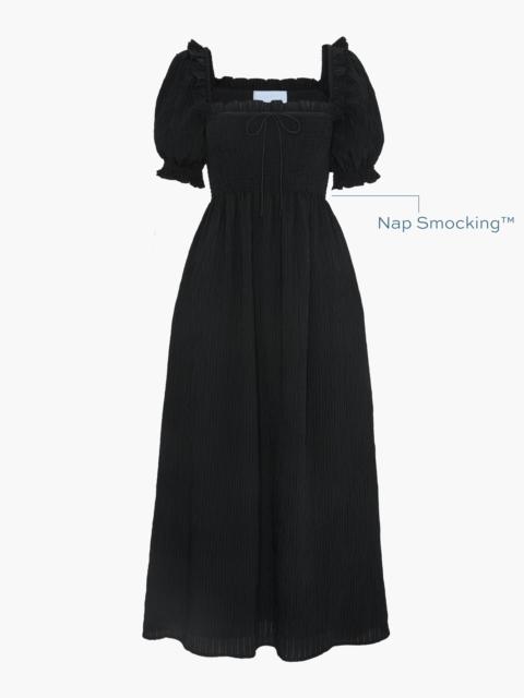 Hill House Home The Scarlett Nap Dress - Black Tonal Seersucker