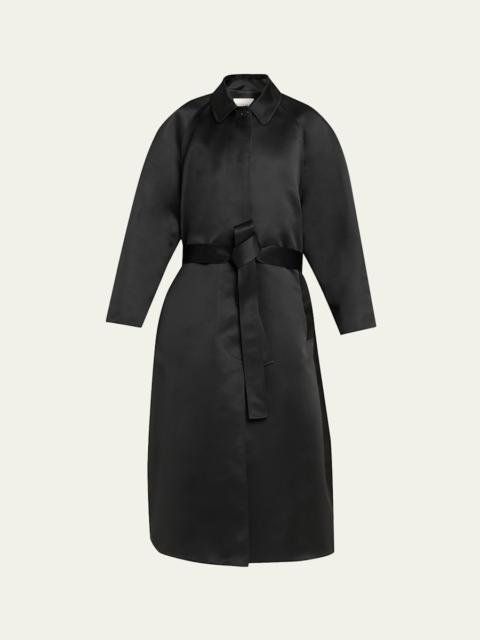 FFORME Koharu Duchesse Satin Oversized Coat