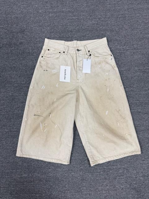 Other brands SS26 Acne Distressed Low-Rise Loose Denim Shorts