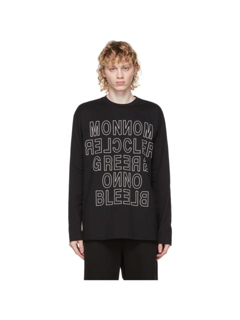 Moncler Grenoble Moncler Grenoble 긴 소매 반전 원본 로고 티
