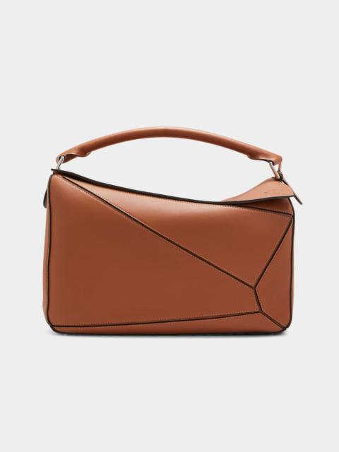Men's Puzzle Large Leather Shoulder Bag