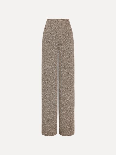 Oscar de la Renta SLUBBY WOOL TWEED GAUZE PANT
