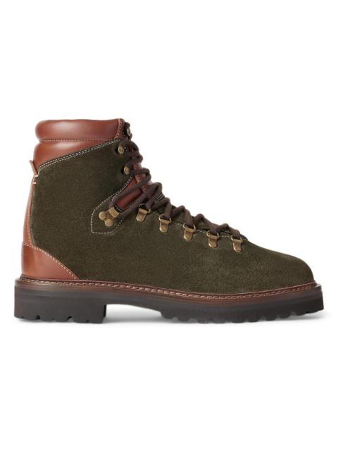 Ralph Lauren Men's Cortina Suede Hiking-Style Ankle Boots - Thicket Moss