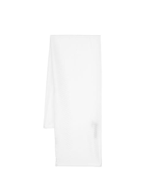 EMPORIO ARMANI fully-pleated scarf