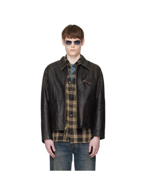 RRL by Ralph Lauren Brown Lynton Leather Jacket